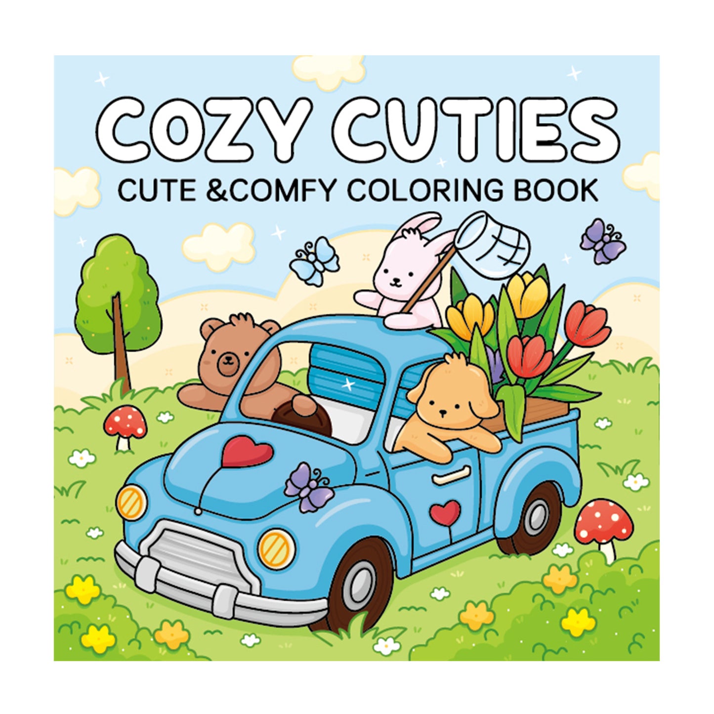 #3000 Coloring Book for Adults and Teens Featuring Cute Cozy Daily Activities for Relaxation