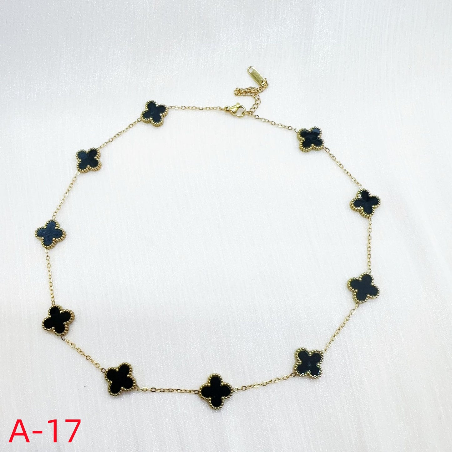 903# Stainless Steel Clover Necklace【Ten Clovers, A-16 to A-23】