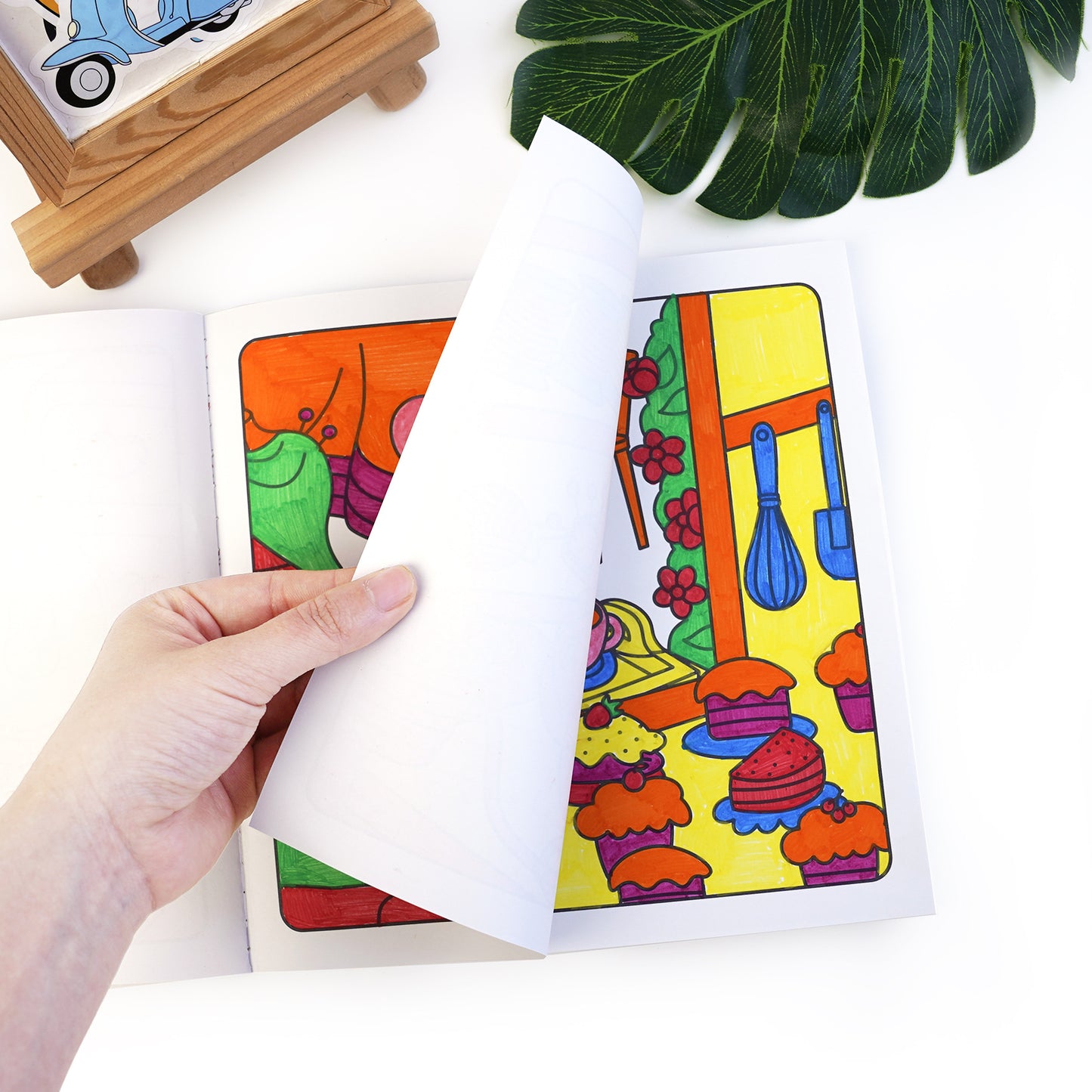 #3000 Coloring Book for Adults and Teens Featuring Cute Cozy Daily Activities for Relaxation