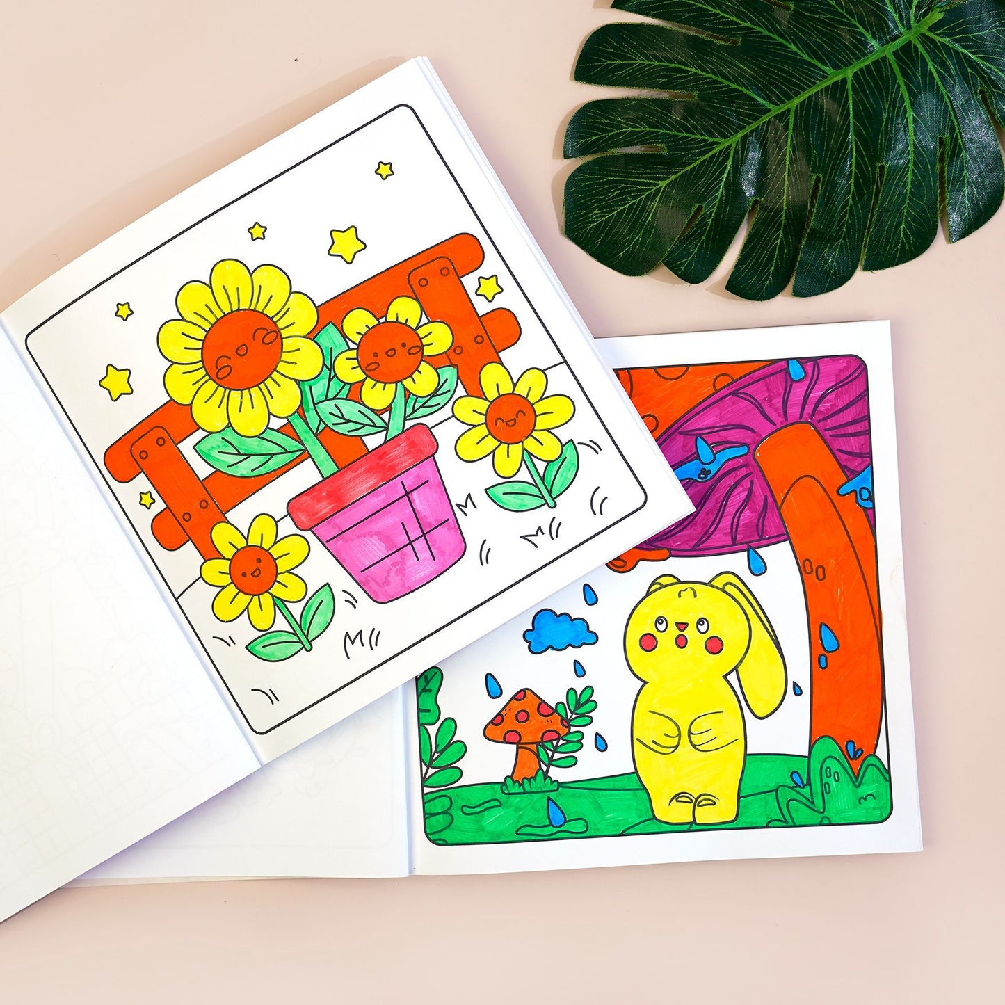 #3000 Coloring Book for Adults and Teens Featuring Cute Cozy Daily Activities for Relaxation