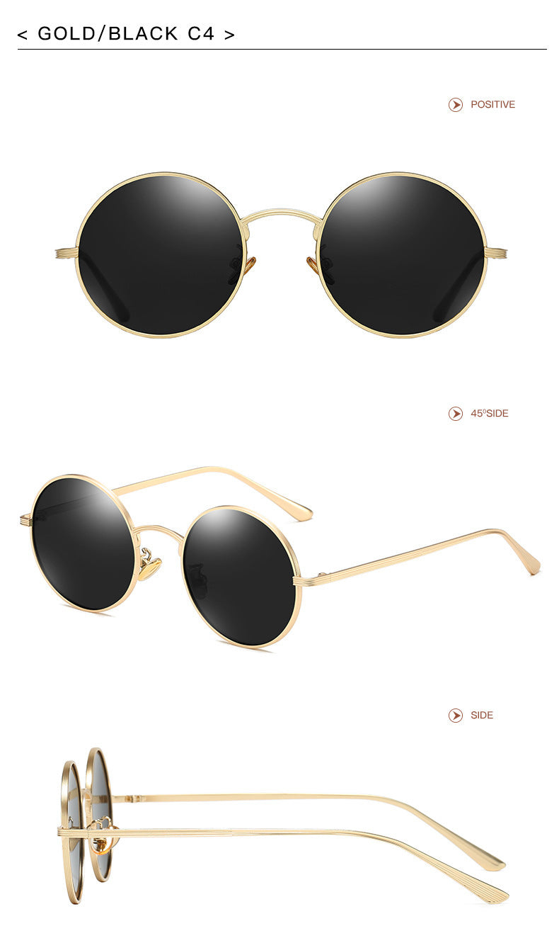 #1503 Retro - Inspired Round Sunglasses