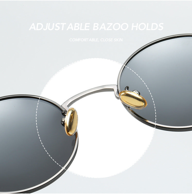 #1503 Retro - Inspired Round Sunglasses