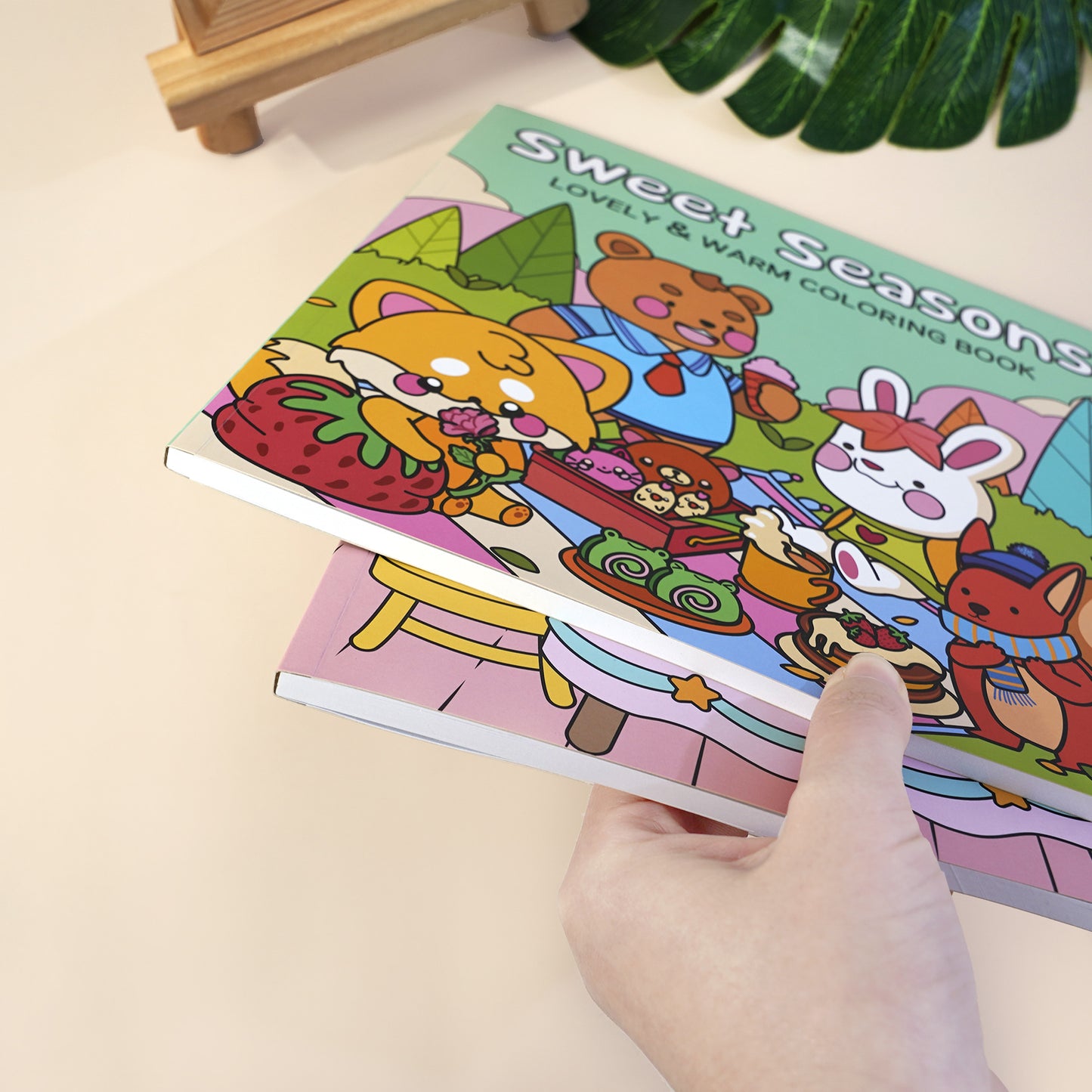 #3000 Coloring Book for Adults and Teens Featuring Cute Cozy Daily Activities for Relaxation