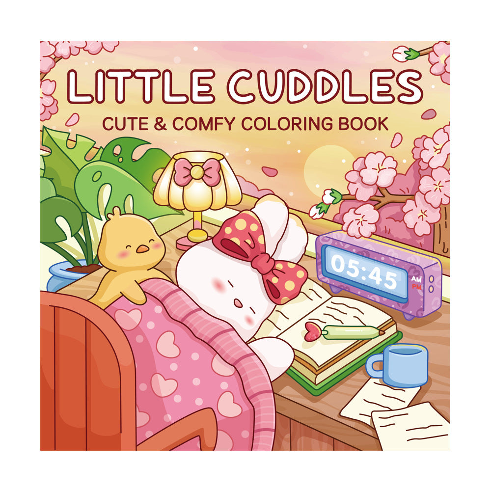 #3000 Coloring Book for Adults and Teens Featuring Cute Cozy Daily Activities for Relaxation