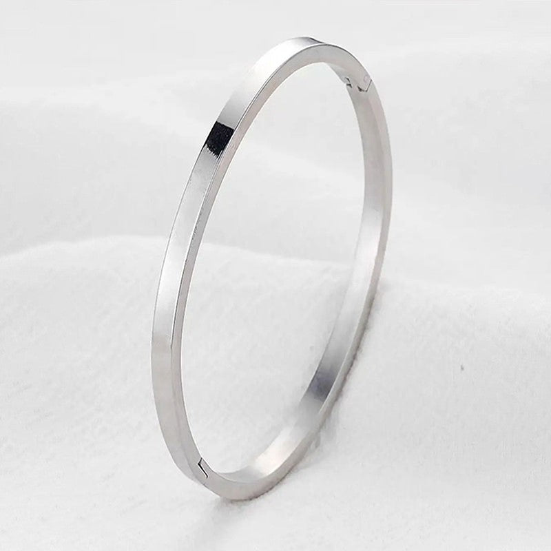 060# Elegant Minimalist Gold Bangle, Titanium steel bangle, glossy, stainless steel bangle, high-end, non-fading bangle