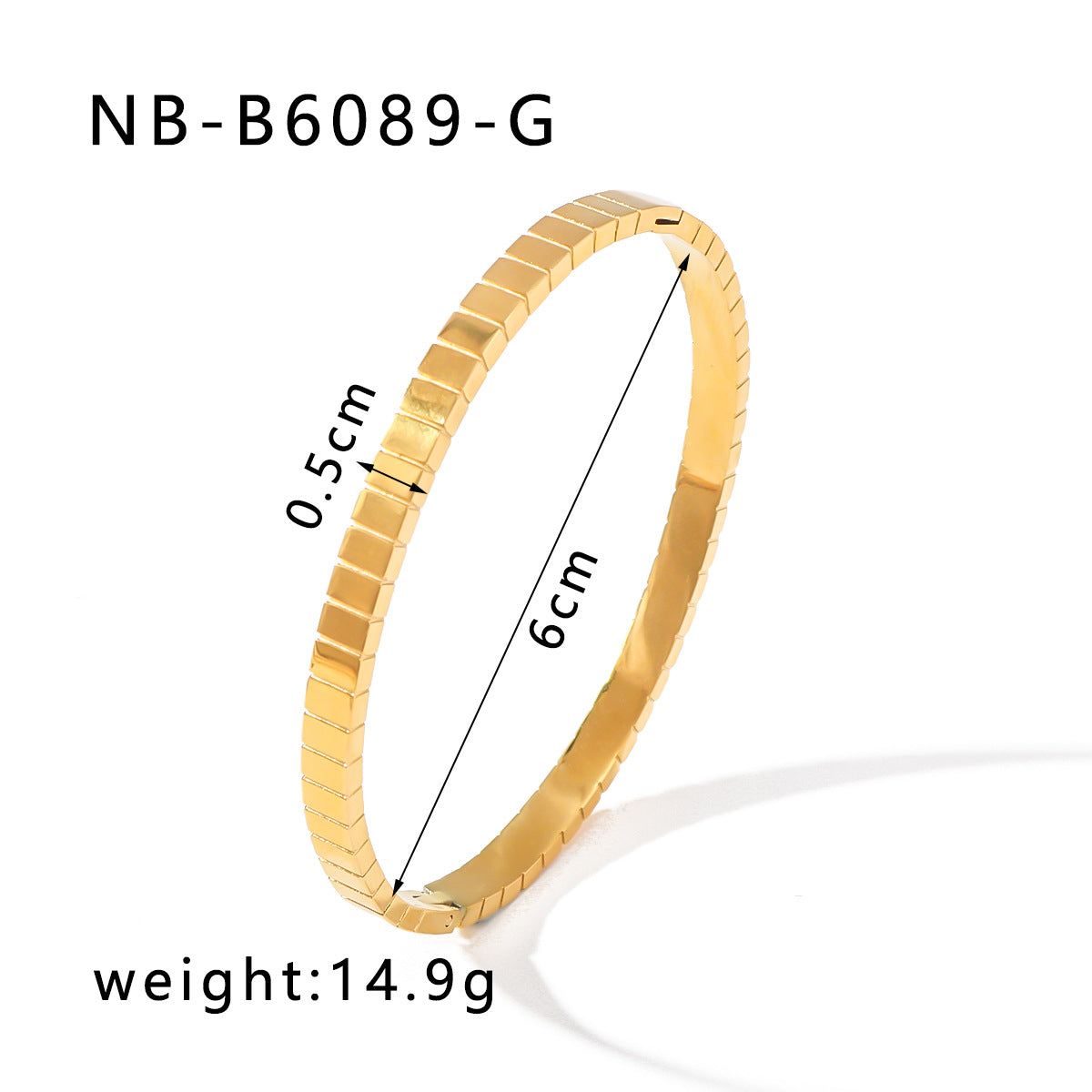 1201# Hot-selling zircon love quadrilateral geometric white zirconium green zirconium titanium steel real gold electroplating color-preserving jewelry bracelet