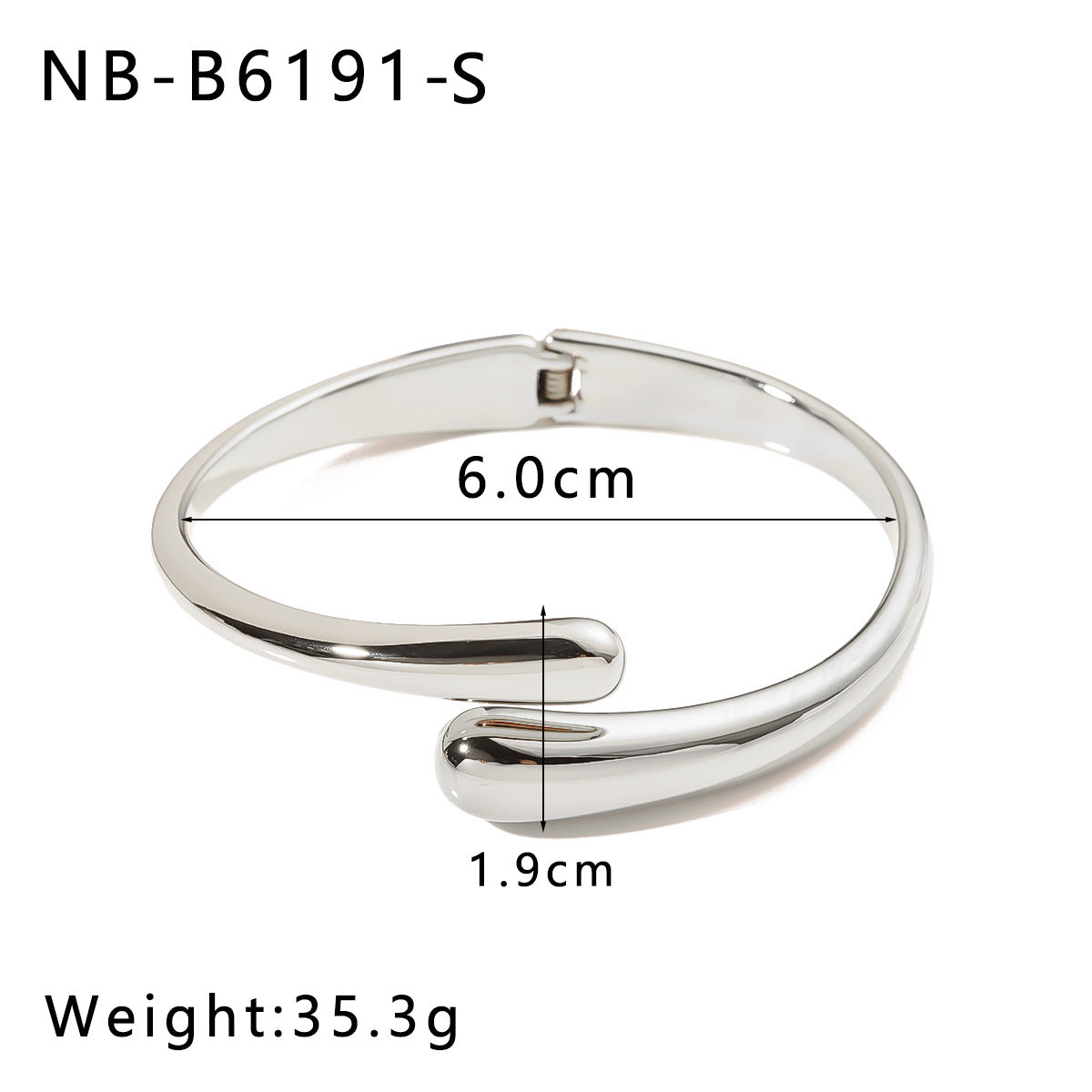 1212# New stainless steel 18k gold plated bracelet geometric buckle open bracelet inlaid with crystal bracelet