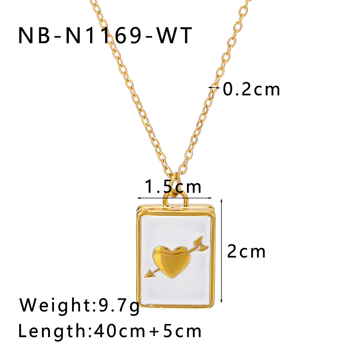 1103# Moon Love Color Book Oil Drop Pendant Stainless Steel Necklace Wholesale Clavicle Chain for Women