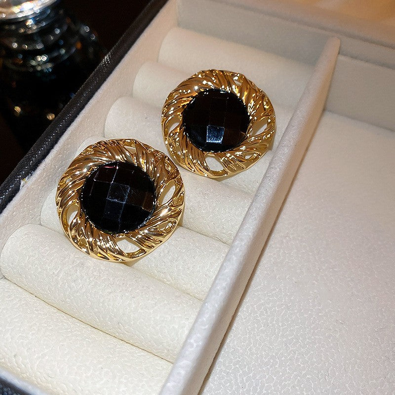 1213# Vintage Retro Statement Earrings, vintage earrings, statement jewelry, retro earrings, fashion accessories, gift for women.