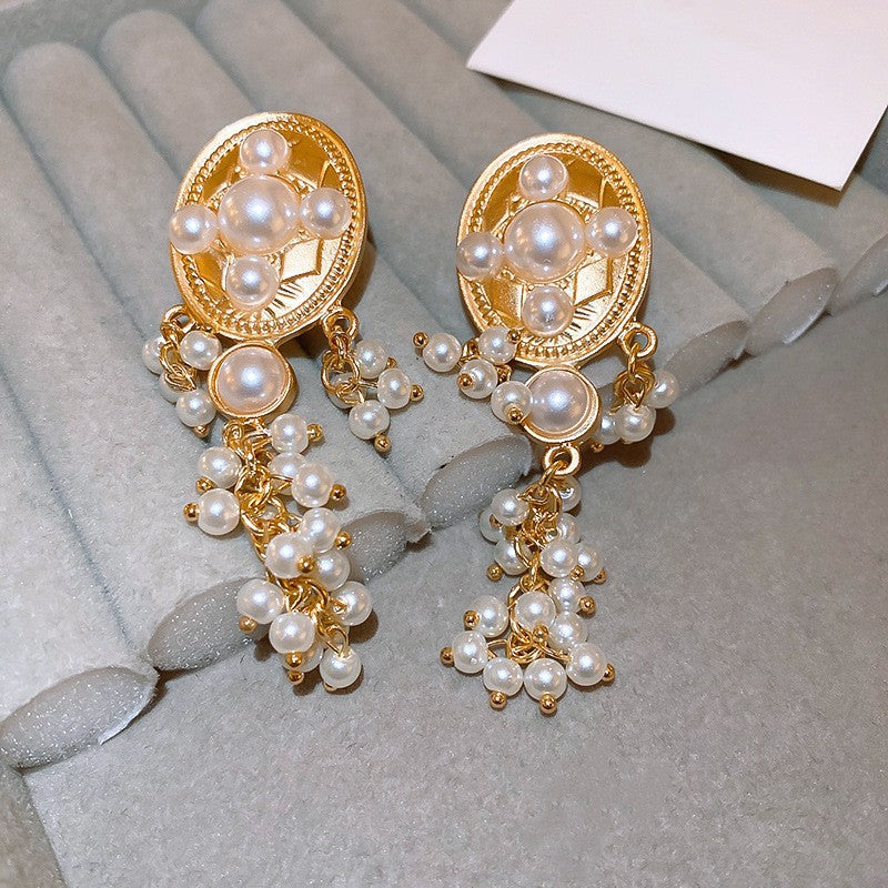 1213# Vintage Retro Statement Earrings, vintage earrings, statement jewelry, retro earrings, fashion accessories, gift for women.