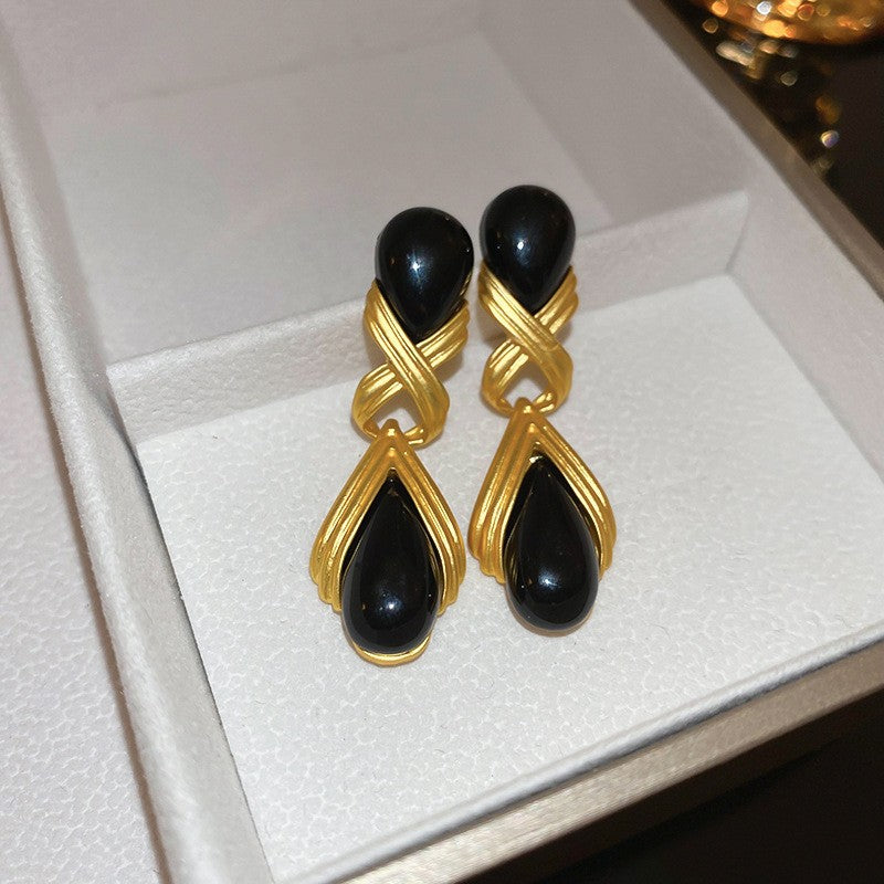 1213# Vintage Retro Statement Earrings, vintage earrings, statement jewelry, retro earrings, fashion accessories, gift for women.