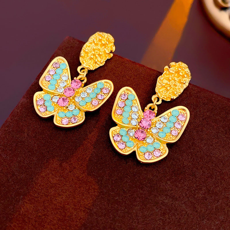 1213# Vintage Retro Statement Earrings, vintage earrings, statement jewelry, retro earrings, fashion accessories, gift for women.