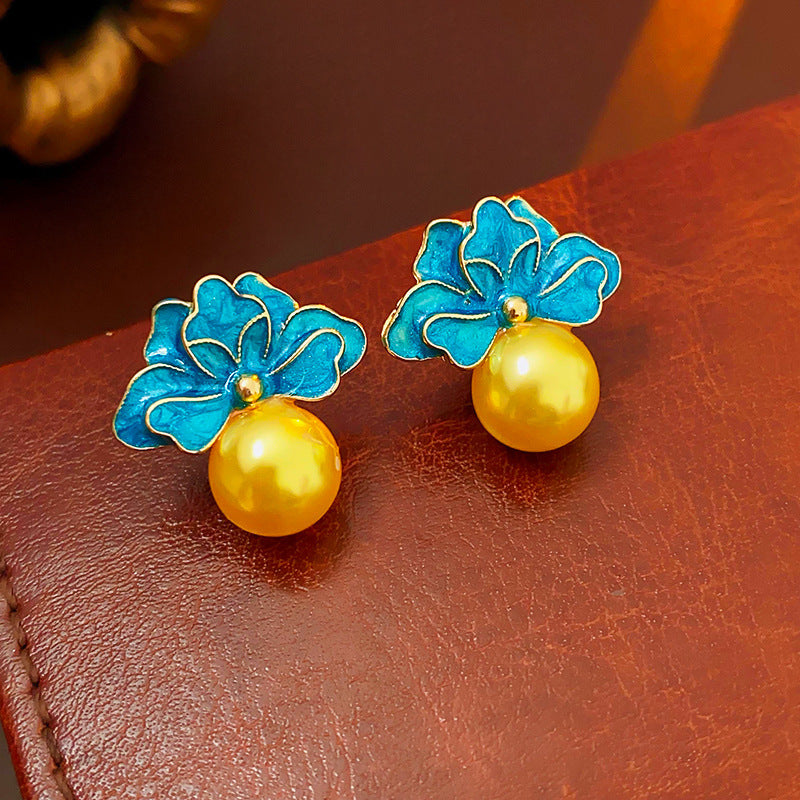 1213# Vintage Retro Statement Earrings, vintage earrings, statement jewelry, retro earrings, fashion accessories, gift for women.