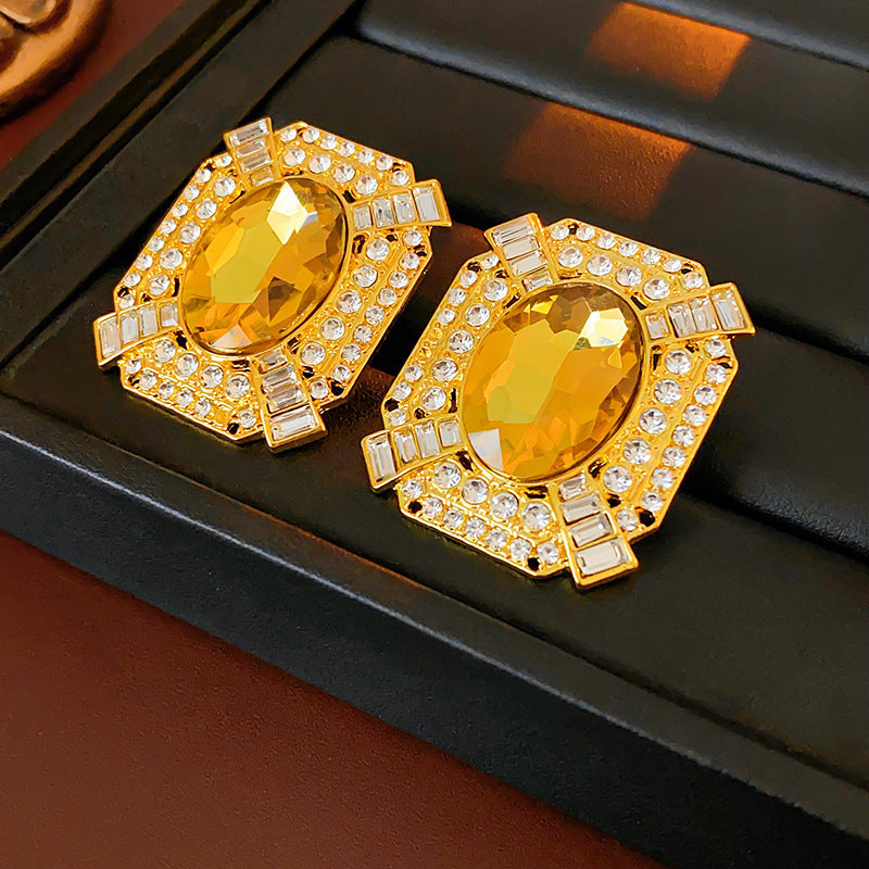 1213# Vintage Retro Statement Earrings, vintage earrings, statement jewelry, retro earrings, fashion accessories, gift for women.