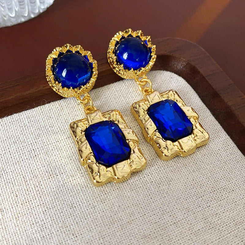 1213# Vintage Retro Statement Earrings, vintage earrings, statement jewelry, retro earrings, fashion accessories, gift for women.