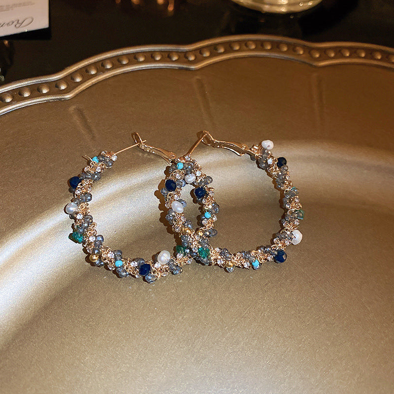 1213# Vintage Retro Statement Earrings, vintage earrings, statement jewelry, retro earrings, fashion accessories, gift for women.