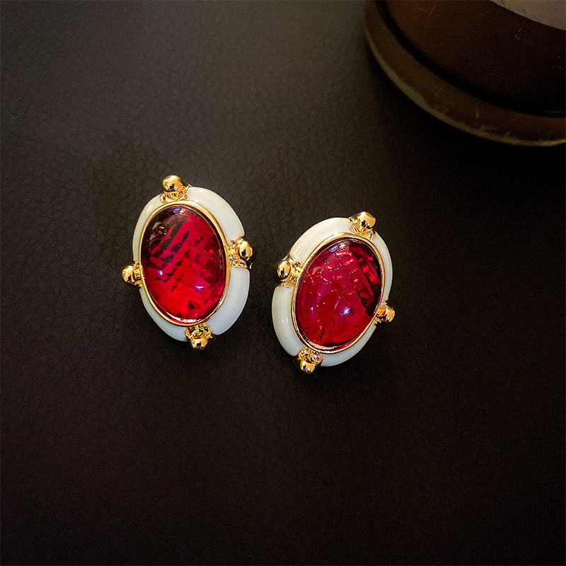 1213# Vintage Retro Statement Earrings, vintage earrings, statement jewelry, retro earrings, fashion accessories, gift for women.