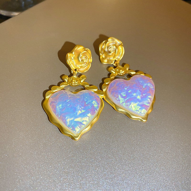 1213# Vintage Retro Statement Earrings, vintage earrings, statement jewelry, retro earrings, fashion accessories, gift for women.