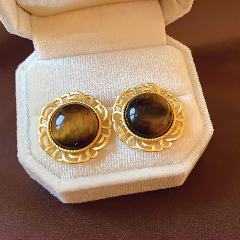 1213# Vintage Retro Statement Earrings, vintage earrings, statement jewelry, retro earrings, fashion accessories, gift for women.