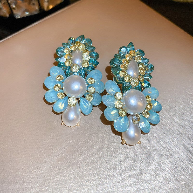 1213# Vintage Retro Statement Earrings, vintage earrings, statement jewelry, retro earrings, fashion accessories, gift for women.