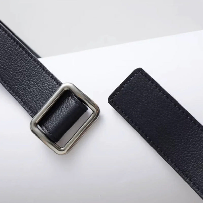 #2001 Minimalist Buckle Leather Belt Collection