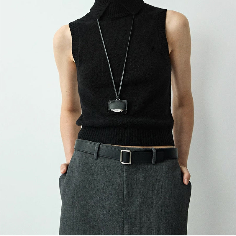 #2001 Minimalist Buckle Leather Belt Collection