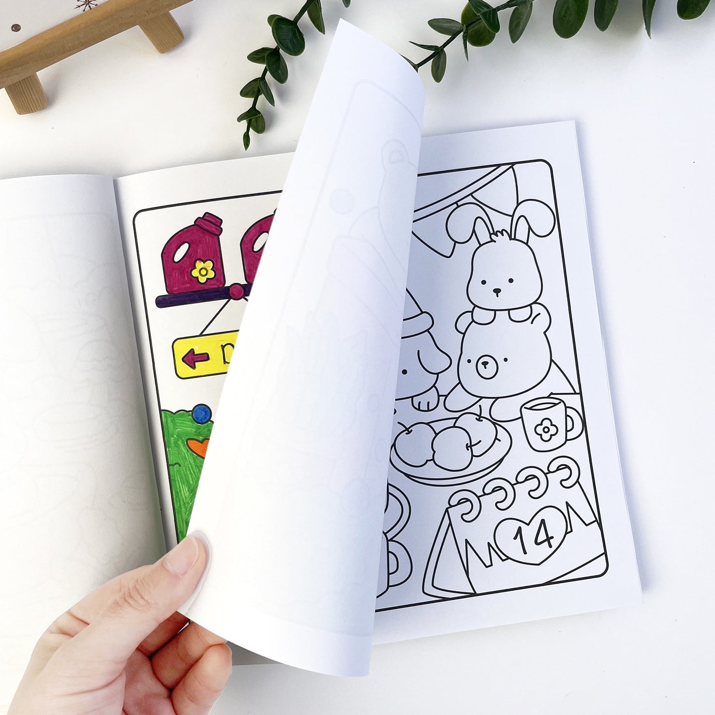#3000 Coloring Book for Adults and Teens Featuring Cute Cozy Daily Activities for Relaxation