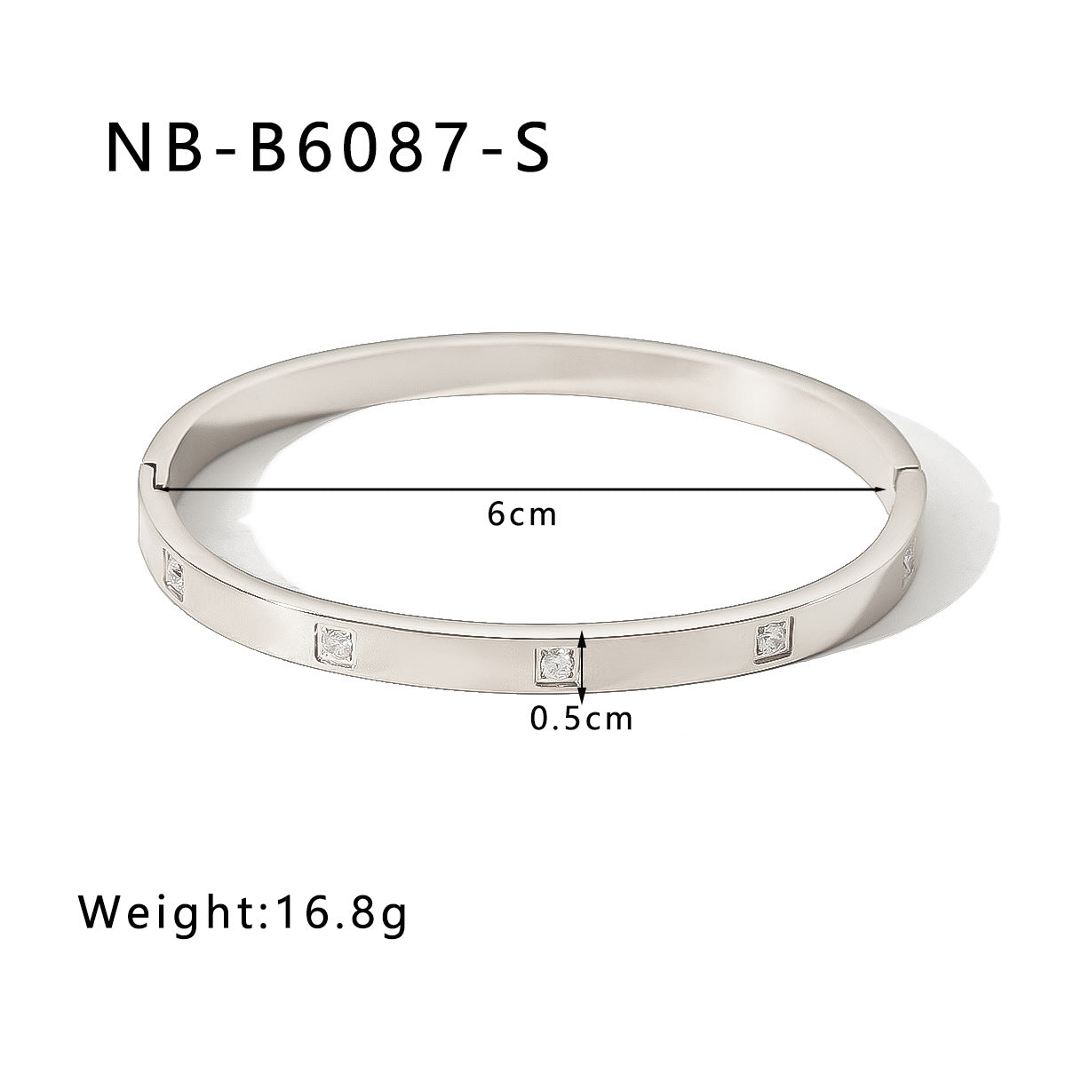 1210# French literary retro style non-fading real gold electroplated geometric zircon bracelet 18K waterproof jewelry