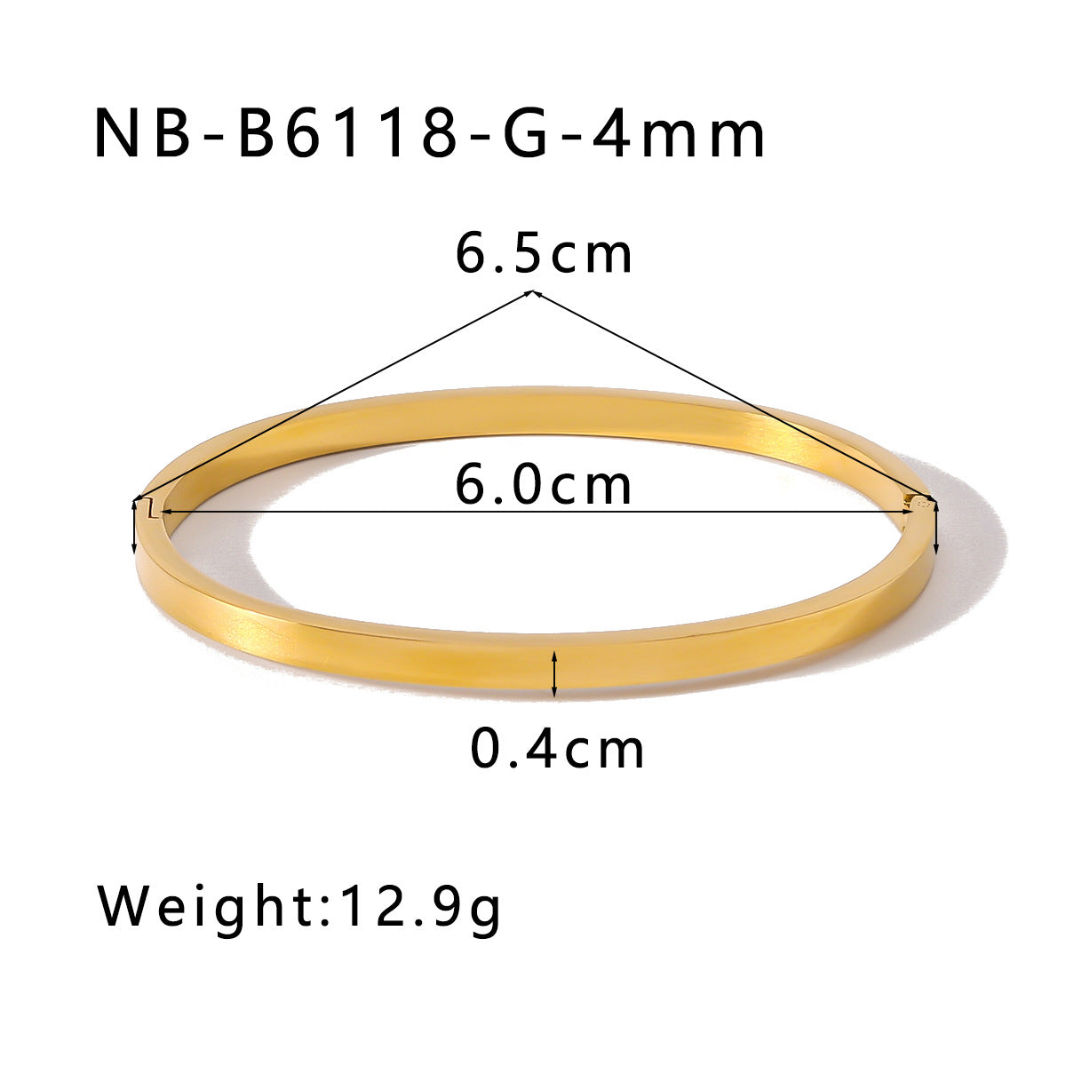 1203# Stainless steel extremely simple bracelet best-selling hot-selling high-end electroplated smooth stainless steel bracelet