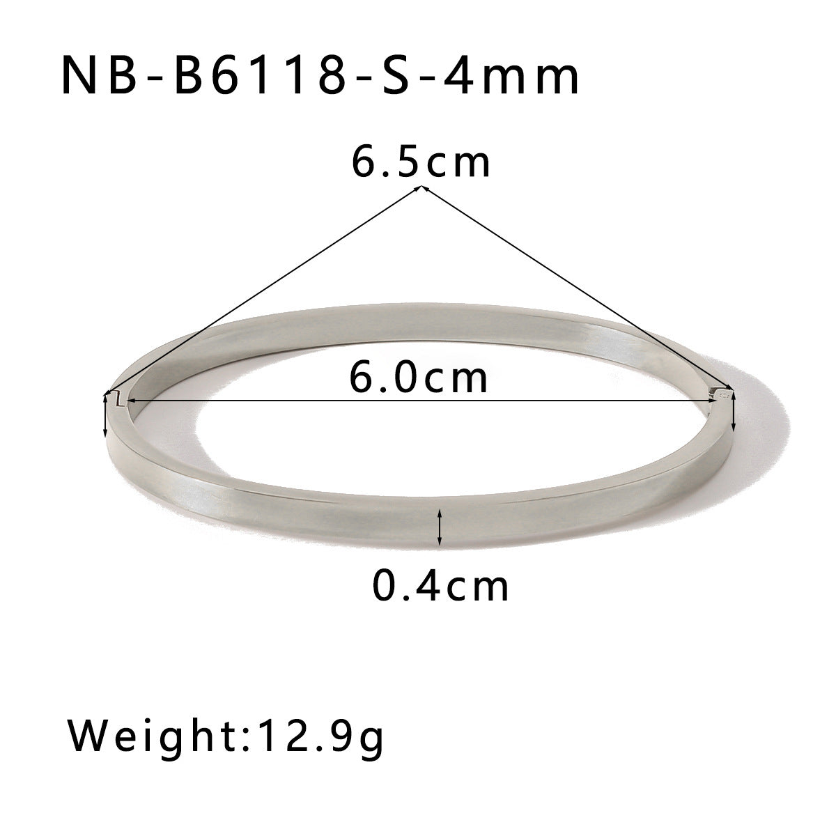 1203# Stainless steel extremely simple bracelet best-selling hot-selling high-end electroplated smooth stainless steel bracelet