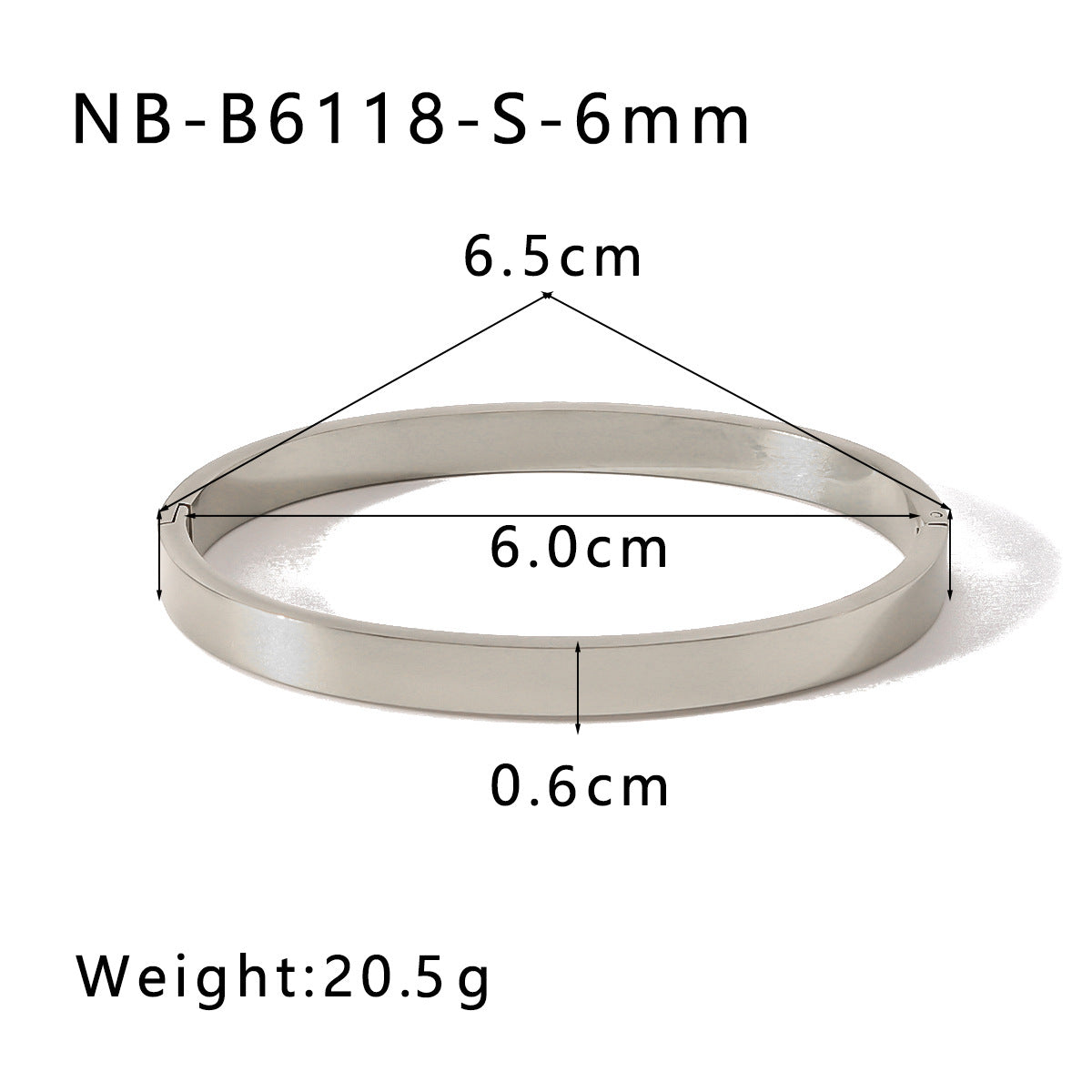 1203# Stainless steel extremely simple bracelet best-selling hot-selling high-end electroplated smooth stainless steel bracelet