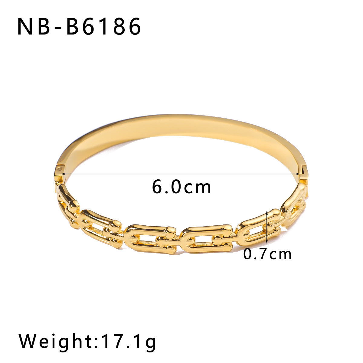 1212# New stainless steel 18k gold plated bracelet geometric buckle open bracelet inlaid with crystal bracelet